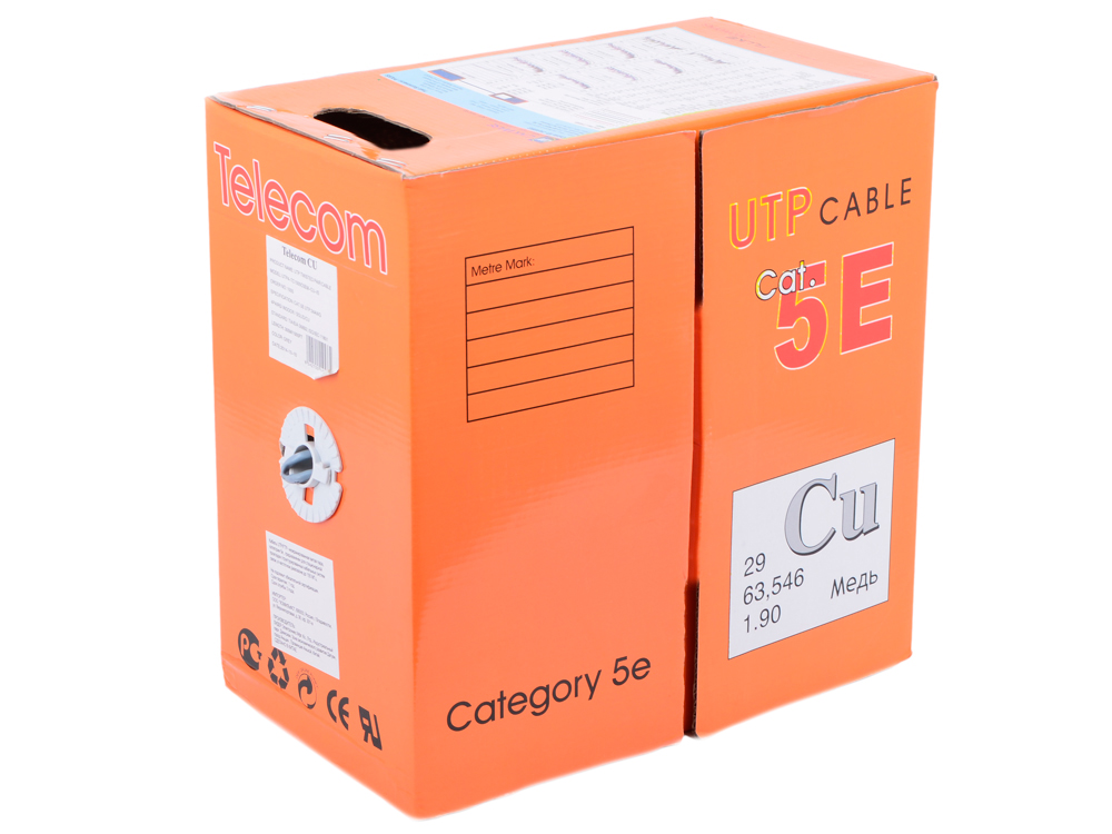UTP 	5E медь 305м сетевой кабель